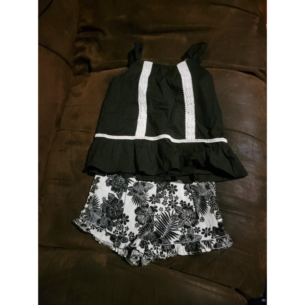 Janie and jack California sun floral outfit size 4